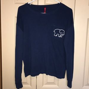 Navy Ivory Ella Long-Sleeve